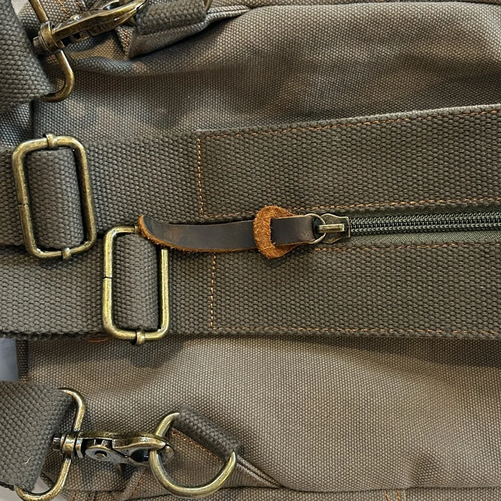 Mini canvas backpack